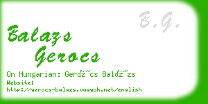 balazs gerocs business card